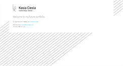 Desktop Screenshot of kasiaciesla.com